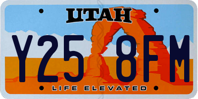 UT license plate Y258FM