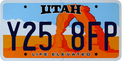 UT license plate Y258FP