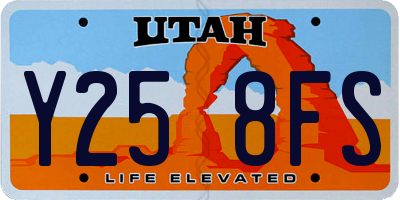 UT license plate Y258FS