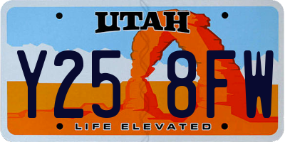 UT license plate Y258FW