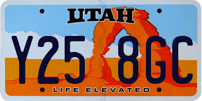 UT license plate Y258GC