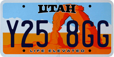 UT license plate Y258GG