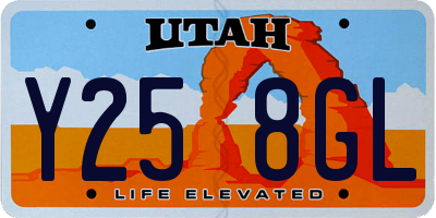 UT license plate Y258GL