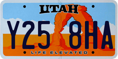UT license plate Y258HA