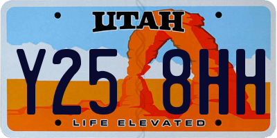 UT license plate Y258HH