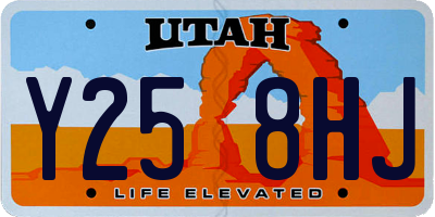 UT license plate Y258HJ