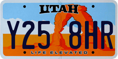 UT license plate Y258HR