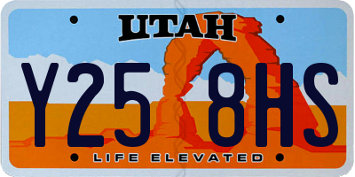 UT license plate Y258HS