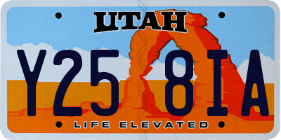 UT license plate Y258IA