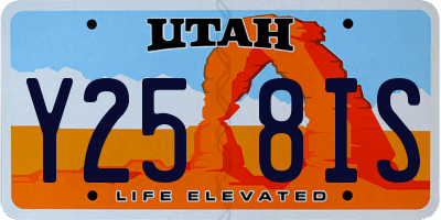UT license plate Y258IS