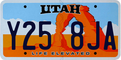 UT license plate Y258JA