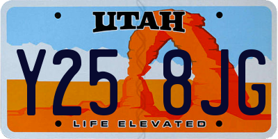 UT license plate Y258JG