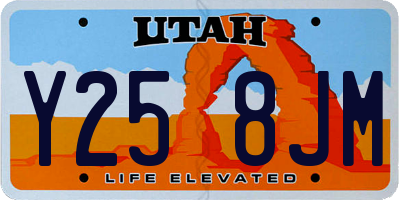 UT license plate Y258JM