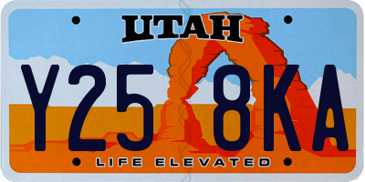 UT license plate Y258KA