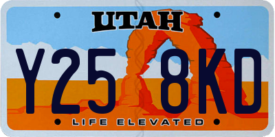 UT license plate Y258KD