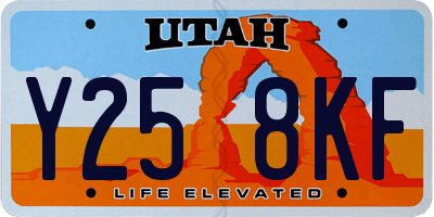 UT license plate Y258KF