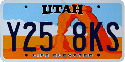 UT license plate Y258KS