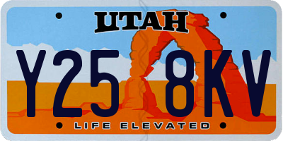 UT license plate Y258KV