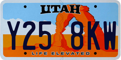 UT license plate Y258KW