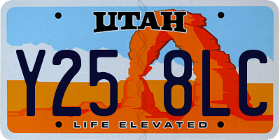 UT license plate Y258LC