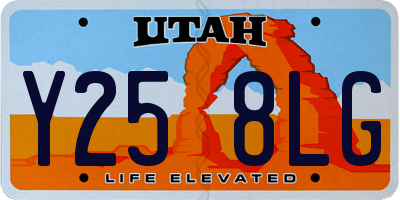 UT license plate Y258LG