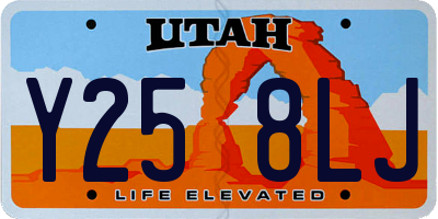 UT license plate Y258LJ