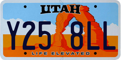 UT license plate Y258LL