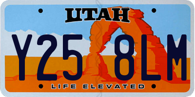 UT license plate Y258LM