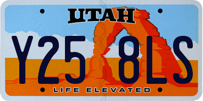 UT license plate Y258LS