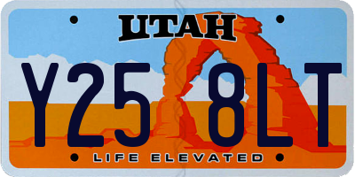 UT license plate Y258LT