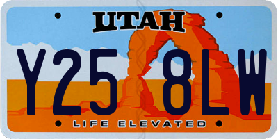 UT license plate Y258LW