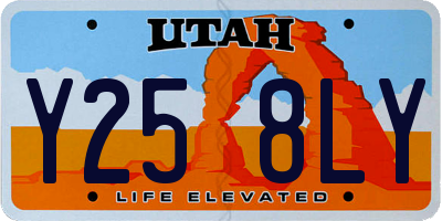 UT license plate Y258LY