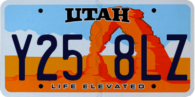 UT license plate Y258LZ
