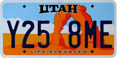 UT license plate Y258ME