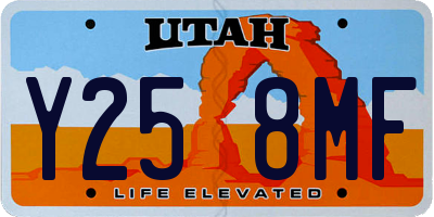 UT license plate Y258MF