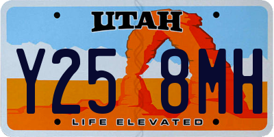 UT license plate Y258MH