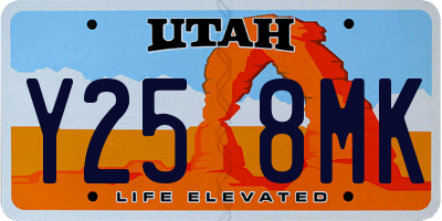 UT license plate Y258MK