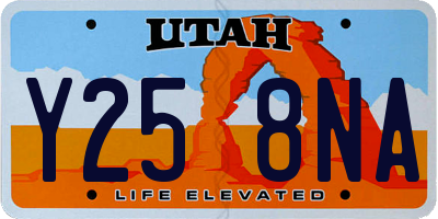 UT license plate Y258NA
