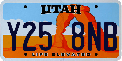 UT license plate Y258NB