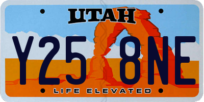 UT license plate Y258NE