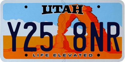 UT license plate Y258NR
