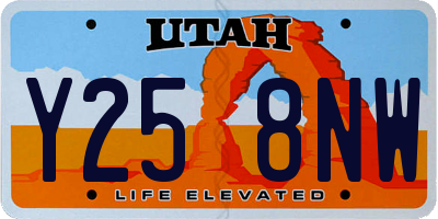 UT license plate Y258NW