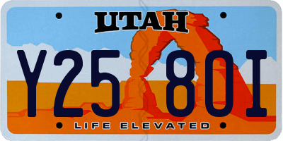 UT license plate Y258OI