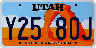 UT license plate Y258OJ