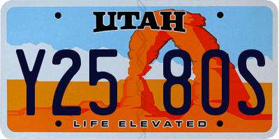 UT license plate Y258OS
