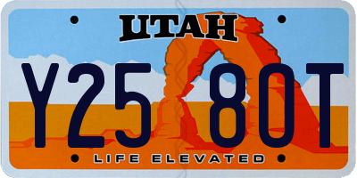 UT license plate Y258OT