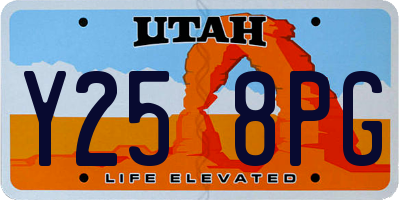 UT license plate Y258PG