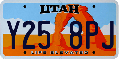 UT license plate Y258PJ