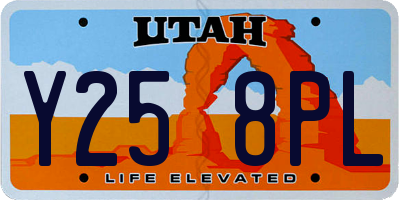 UT license plate Y258PL