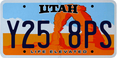 UT license plate Y258PS